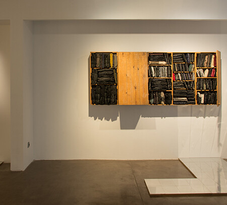 2017. "Nine times three", in the installation "of Books and Homes" within the project, "Heteronyms: of an intersection of processes".